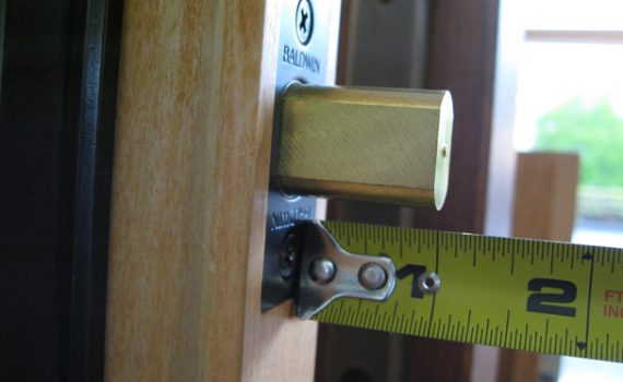 Make deadbolts more secure by making sure the throw extends a full 1 inch